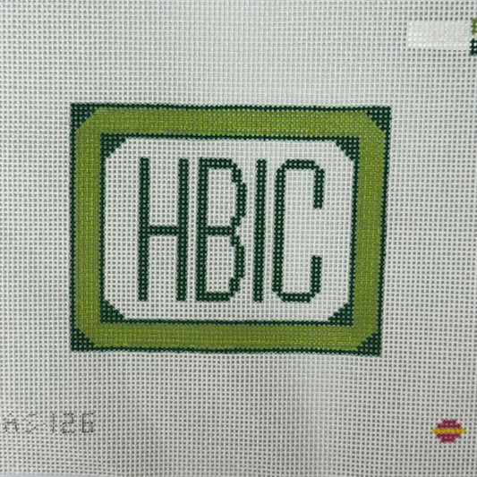 HBIC Small - Green 13 mesh (by Saturnalia Stitching)