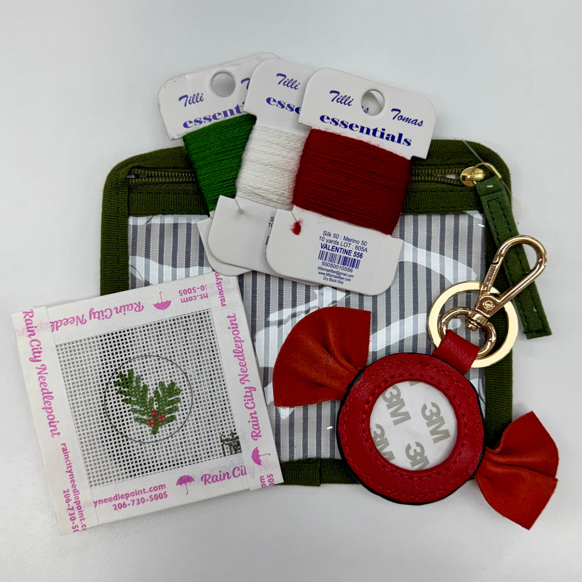 Holiday Key Fob Kit - Holly (by Tilli Tomas)