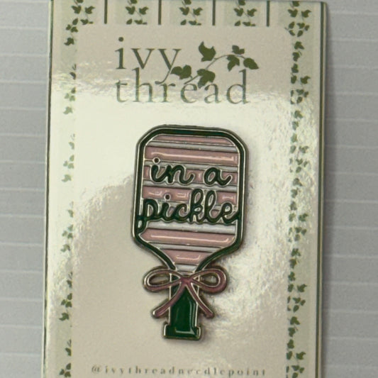 "In a Pickle" Pickleball Racket Needle Minder