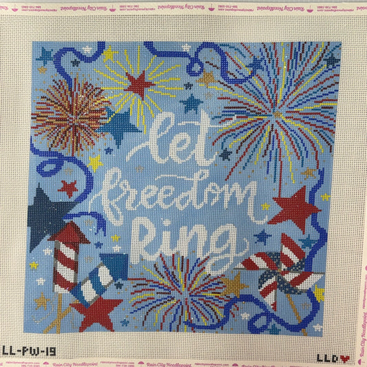 Let Freedom Ring Pillow (by Laura Love)