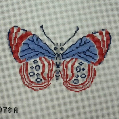 Butterfly Ornament - Patriotic (by Initial K Studio)