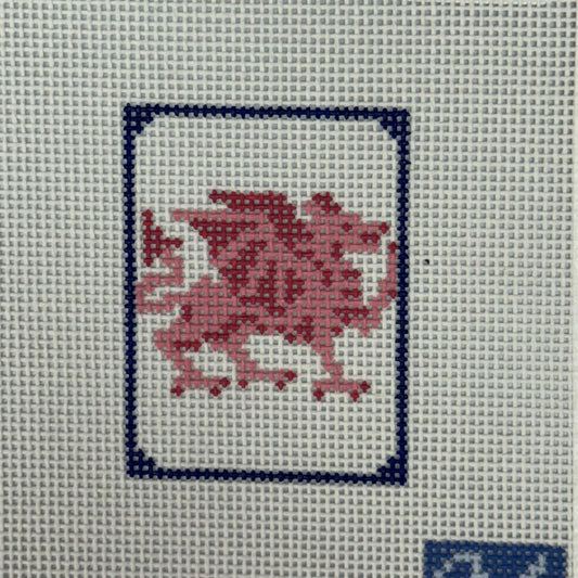 Red Dragon Mahjong Tile (by Maura Nolan Designs)