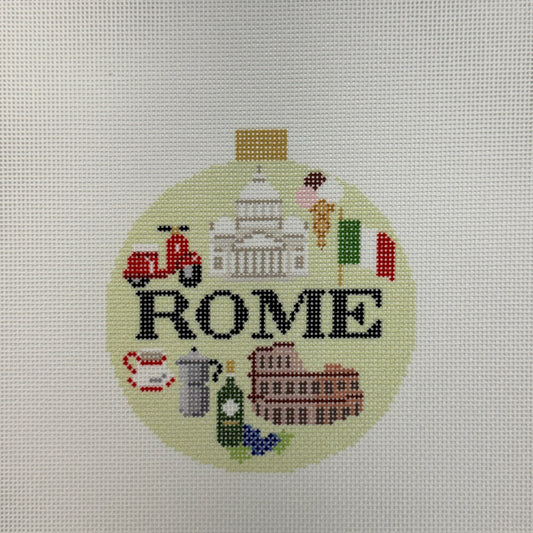 Rome Travel Round (by Bradley Needlepoint)