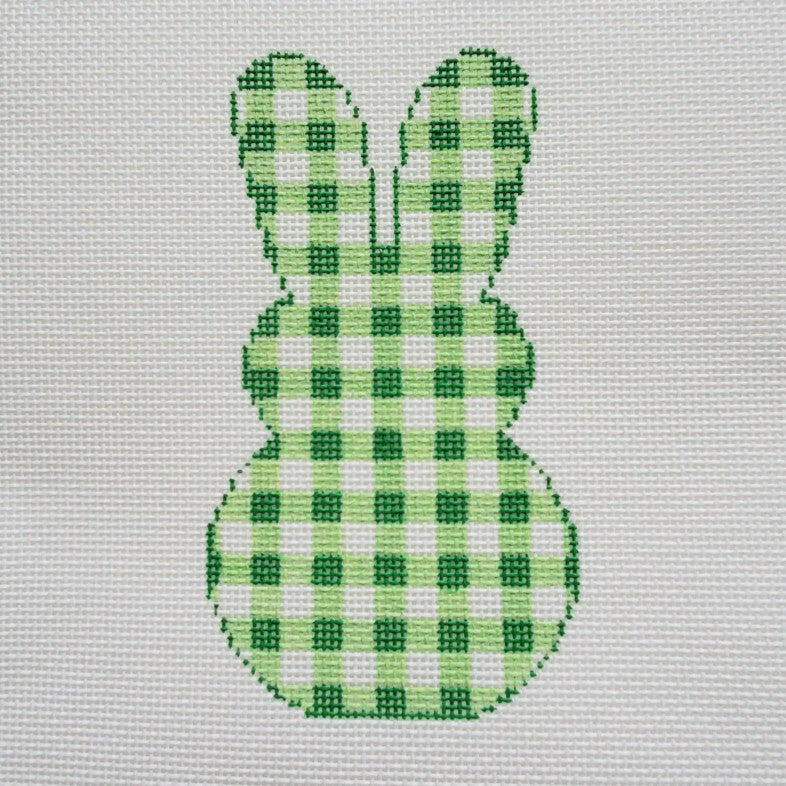 Gingham Bunny-Green