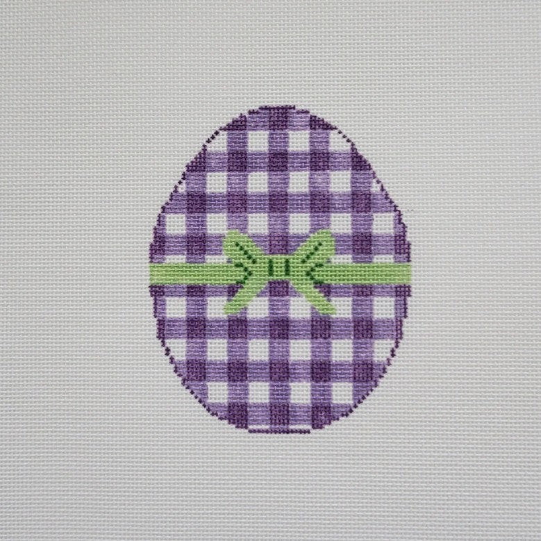 Gingham Eggs-Lavender (2 available)