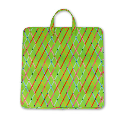 Project Bag - 18" x 18" Green Lattice