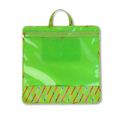 Project Bag - 18" x 18" Green Lattice