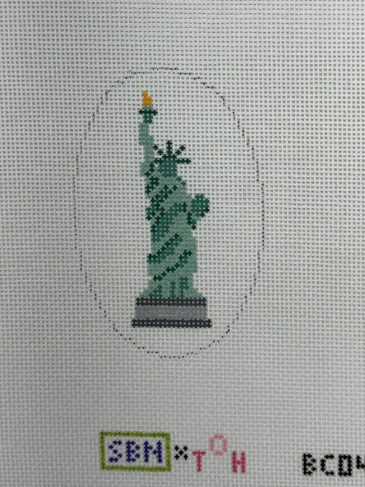 Statue of Liberty Bag Charm (by Susan Battle Needlepoint)
