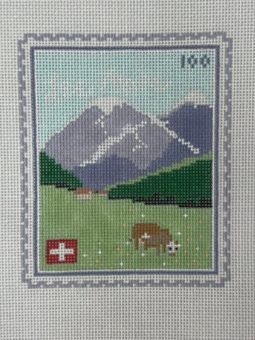 Swiss Alps Stamp (by Stitch Style)