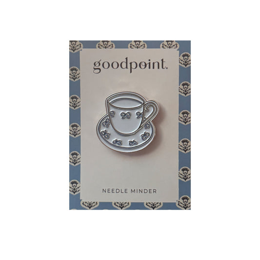 Tea Cup w/ Bows Needle Minder