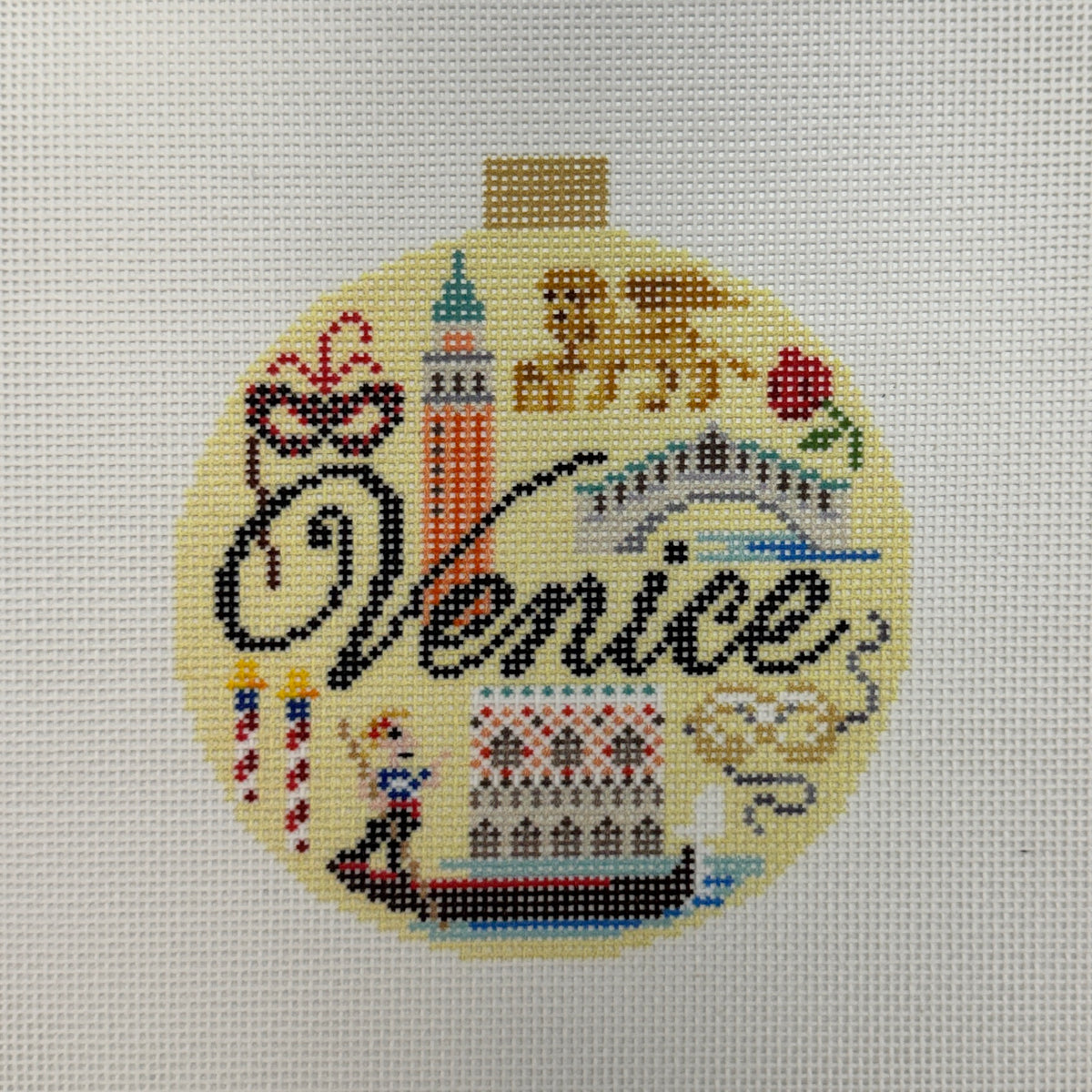Venice Travel Round (by Bradley Needlepoint)